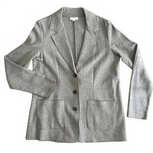 J.Jill  Gray Knit Blazer – Size S 🩶